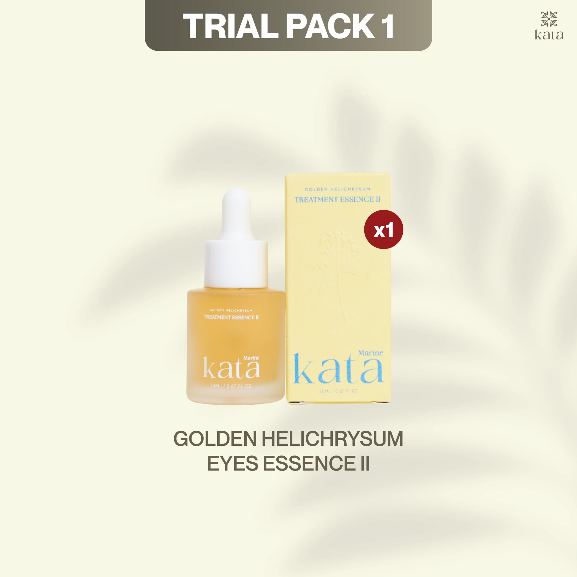 KATA Golden Helichrysum Eye Cream Trial Pack – eye care for dark circles and puffiness
